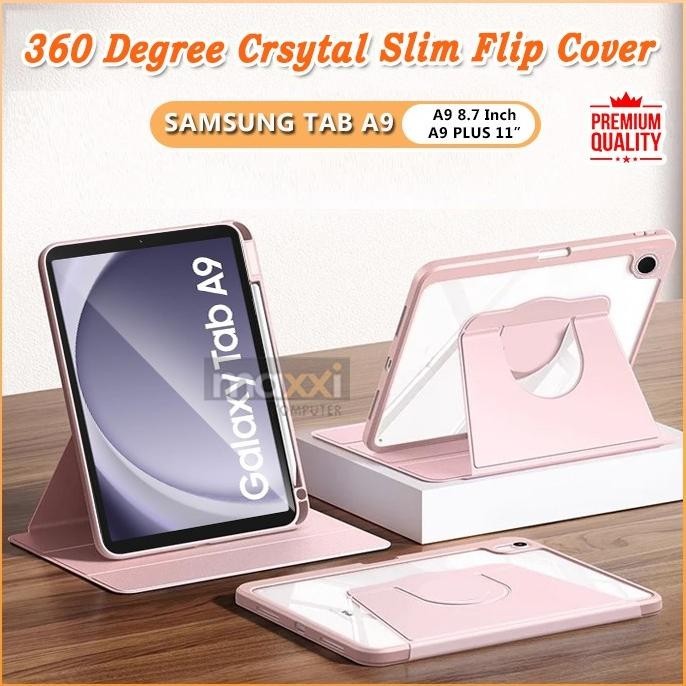 

Samsung Galaxy Tab A9 8.7 A9+ Plus 11 Inch Wifi LTE 5g X110 X115 X210 X215 X216 Acrylic Flipcase Flipcover Bookcover Flip Case Casing Book Cover Sarung Kesing Tab Tablet Rotary Rotating Putar Akrilik Transparan Tab Tablet Slot Pen Holder Tablet 2023