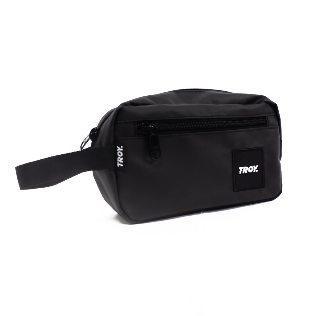 Troy Company Pouch Handbag Black Coal - Tas Tangan Hitam PB 143