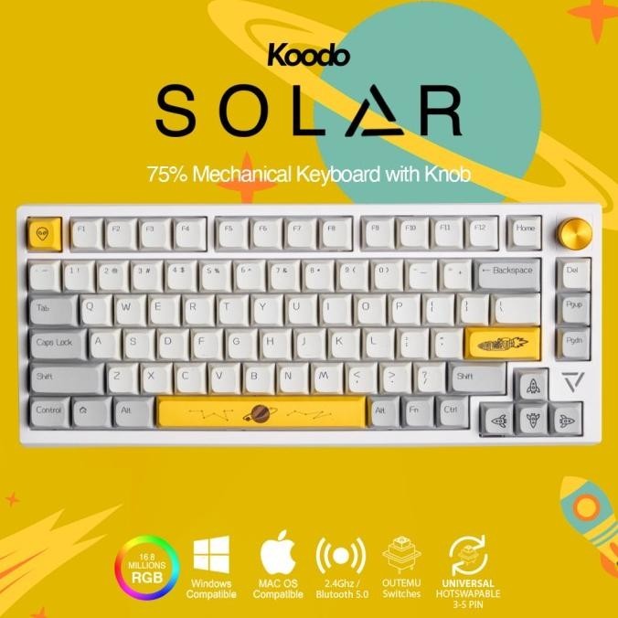 Koodo Solar - Mechanical Keyboard 75% W/Knob Layout