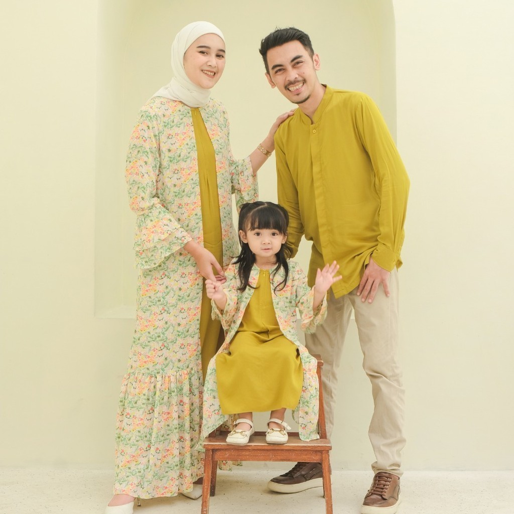 [Bahan halus dan Nyaman] Ghazu Kamila Family Set Baju Couple Keluarga Sarimbit Lebaran