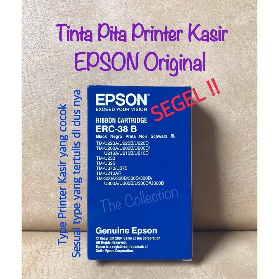 Km0003 Ribbon Epson Erc 38 B Tinta Pita Printer Kasir Tm U220 Tmu 210 Cashier