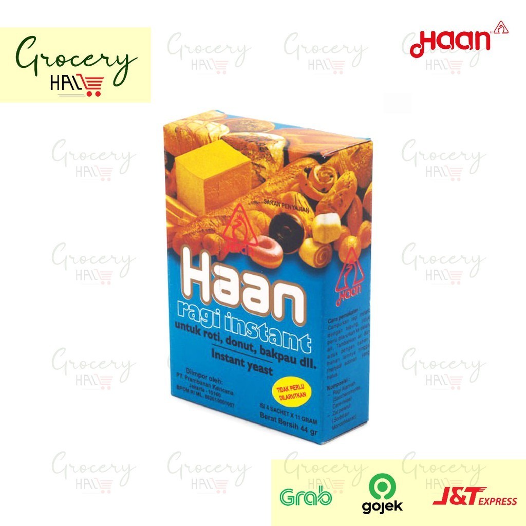 

HAAN RAGI INSTANT / INSTANT YEAST KERING ( 4X11 GR HARGA PER BOX )