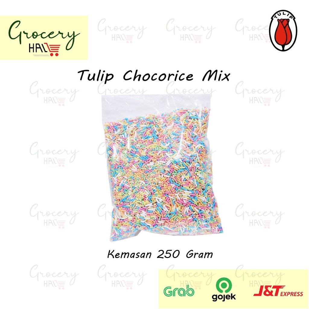

TULIP CHOCORICE / MESES MIX ( WARNA WARNI ) KEMASAN 250 GRAM