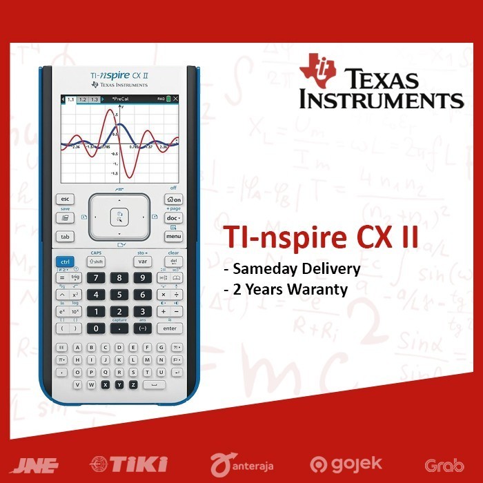 

TEXAS INSTRUMENTS TI-NSPIRE CX II GRAPHING CALCULATOR