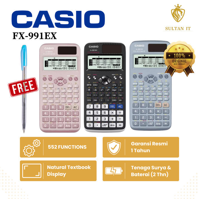 

KALKULATOR CASIO FX 991 EX HITAM ORIGINAL