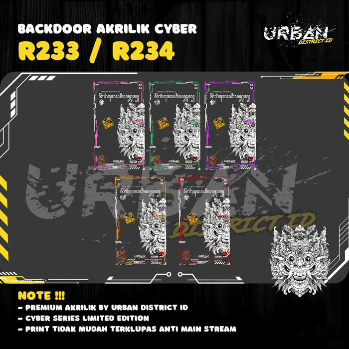 Urban Cyber Panel Backdoor R234 & R233 Barong Universal