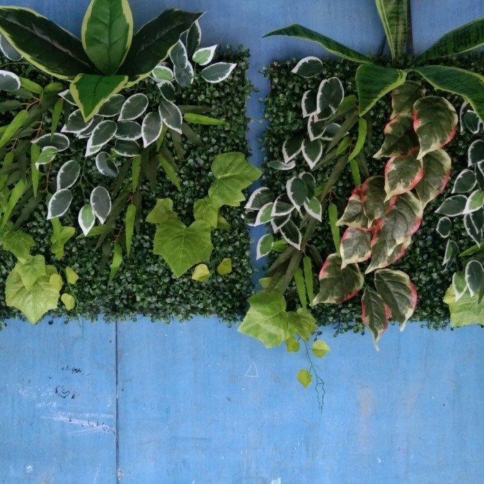 Hiasan Dinding Vertical Garden Taman Sintetis Berbagai Dekorasi Bunga