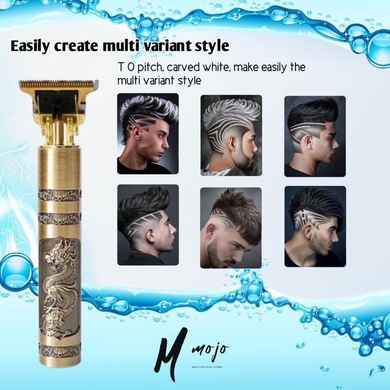 Alat Cukur Rambut Naga Elektrik Cukur Jenggot Mesin Potong Rambut Hair Clipper Alat Potong Rambut Cl