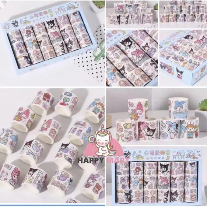 

washitape / solatip deco motif sanrio kuromi x melody