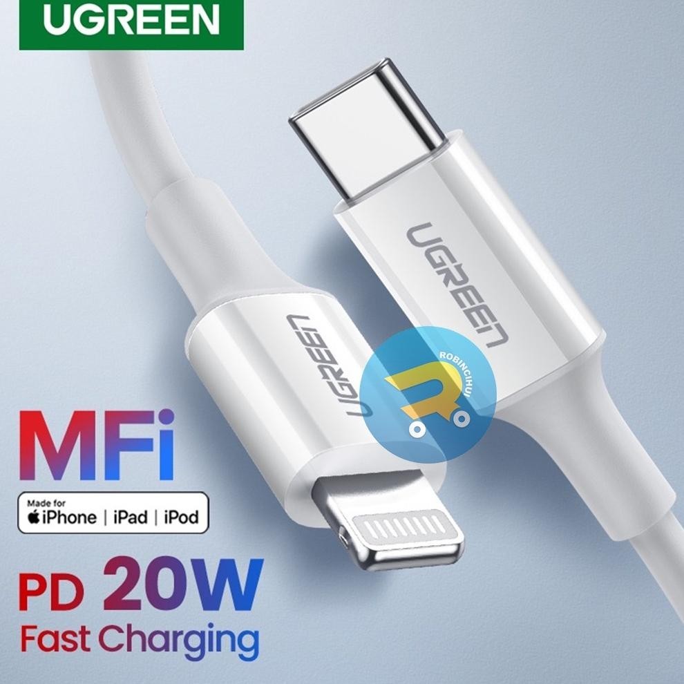 PROMO  CHARGER IPHONE UGREEN C to LIGHTNING 20 WATT - KABEL IPHONE - KABEL DATA IPHONE - IPHONE - CA