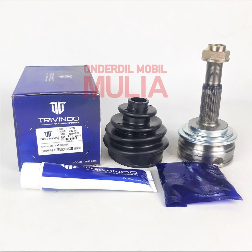 CV JOINT LUAR VIOS NEW 07-13 A26-F23-O55.6 TRIVINDO
