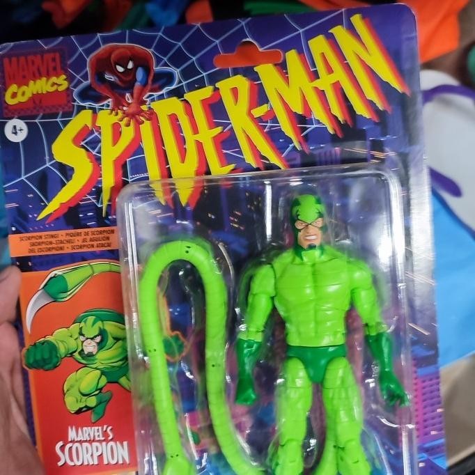 Hasbro. Marvel legends spiderman retro series. Scorpion