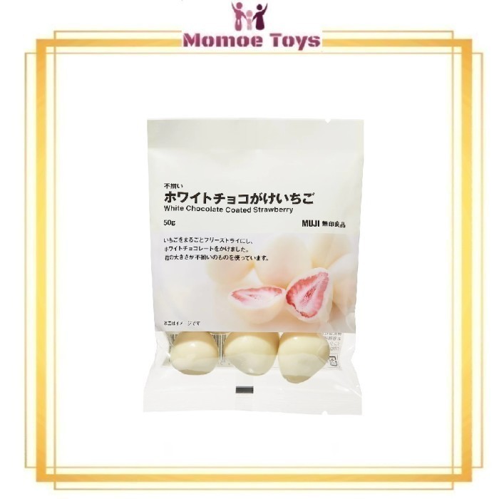 

Ready Muji Chocolate Coated Strawberry - Stroberi Lapis Cokelat Ori Japan