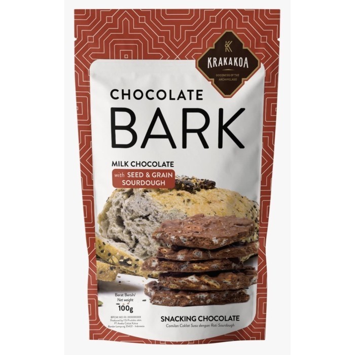 

Ready Krakakoa - Chocolate Bark, Milk Chocolate with Seed & Grain Sourdough