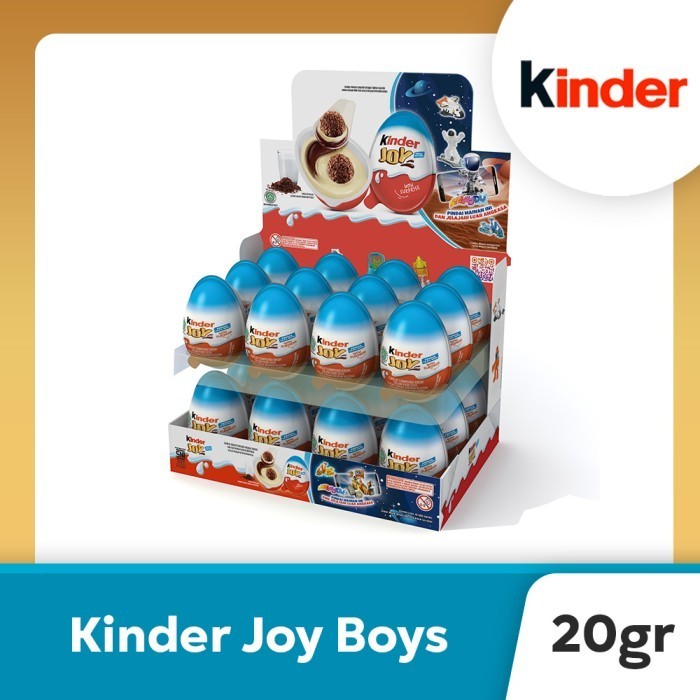 

Ready Kinder Joy (Boys) - Chocolate Crispy 20gram ( isi 24 )
