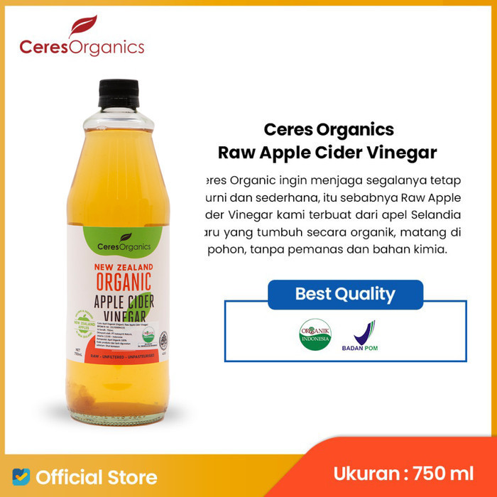 

Sale Ceres Organics Raw Apple Cider Vinegar - 750Ml