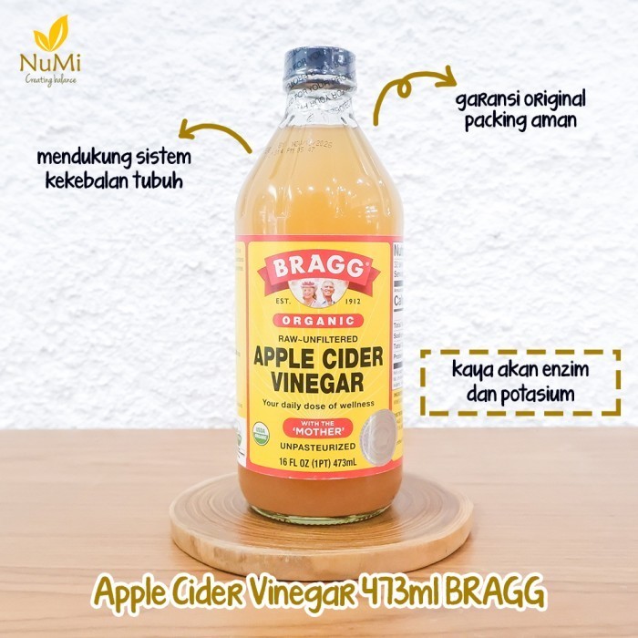 

Sale 473Ml Bragg Apple Cider Vinegar Organic Acv Cuka Apel Organik