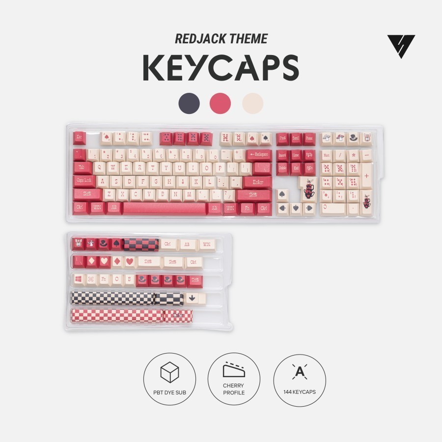 VortexSeries Keycaps Set - REDJACK THEME Vortex