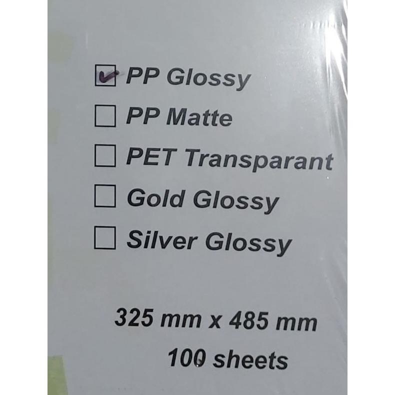 

TGH STICKER VINYL LASER A3+ GRAFTAC PUTIH GLOSSY (ISI 100) TERLARIS