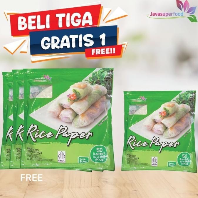 

[BELI 3 GRATIS 1] Rice Paper / Kulit Lumpia Vietnam BANH TRANG 400g HC