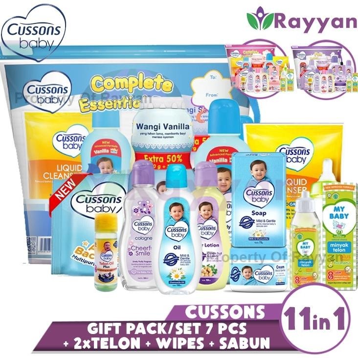 Flashsale (Cp)Cussons Baby Set Pack 11In1 | Fun Bathing/Complete Essential |Plus Telon| Cussons Baby