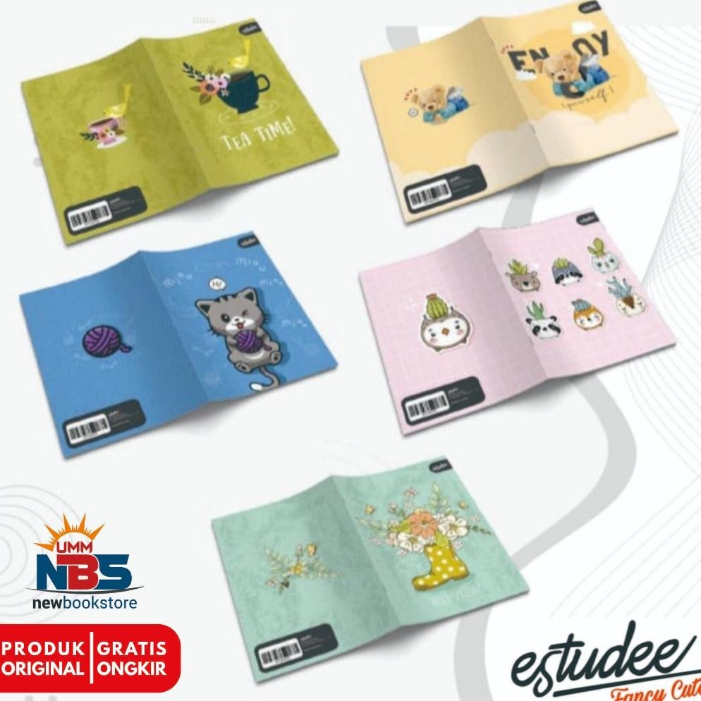 

Berkualitas Estudee - Buku Tulis B5 Fancy Cute Isi 10 Buku Cod