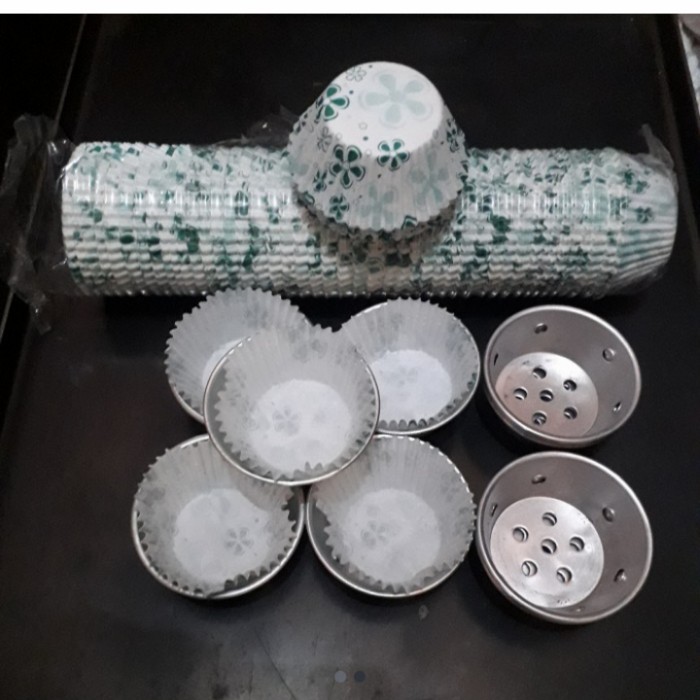 SALE KERTAS/CUP CAKE BOLU KUKUS PENDEK A&B SIZE BESAR&SEDANG ISI 50 PCS