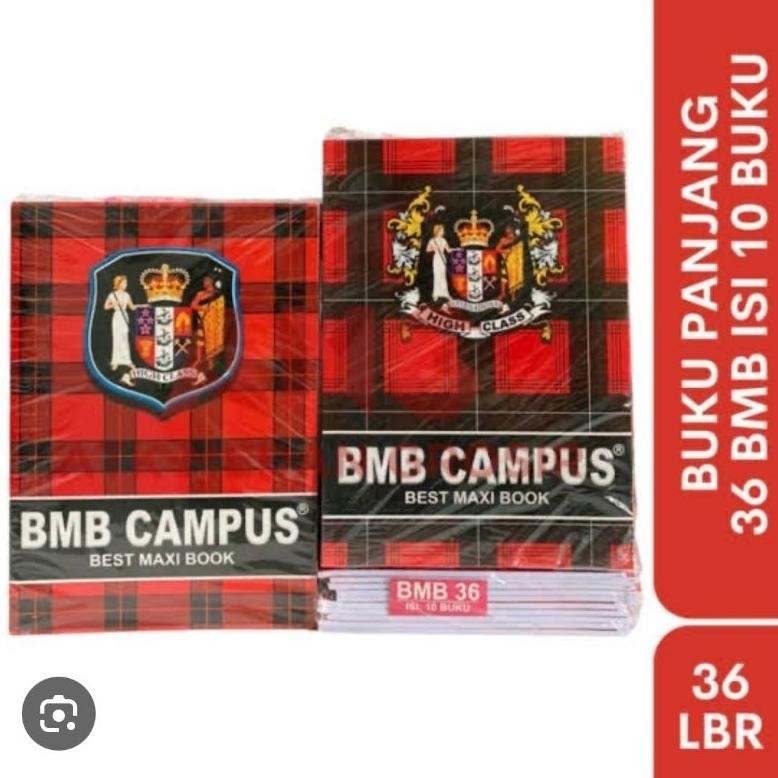 

Diskon Termurah Se-Shopee!! Buku Tulis Bmb Campus 36 / Buku Murah / Buku Tulis Skola (Sidu) Campus 36 1 Pak (10 Buku) Cod