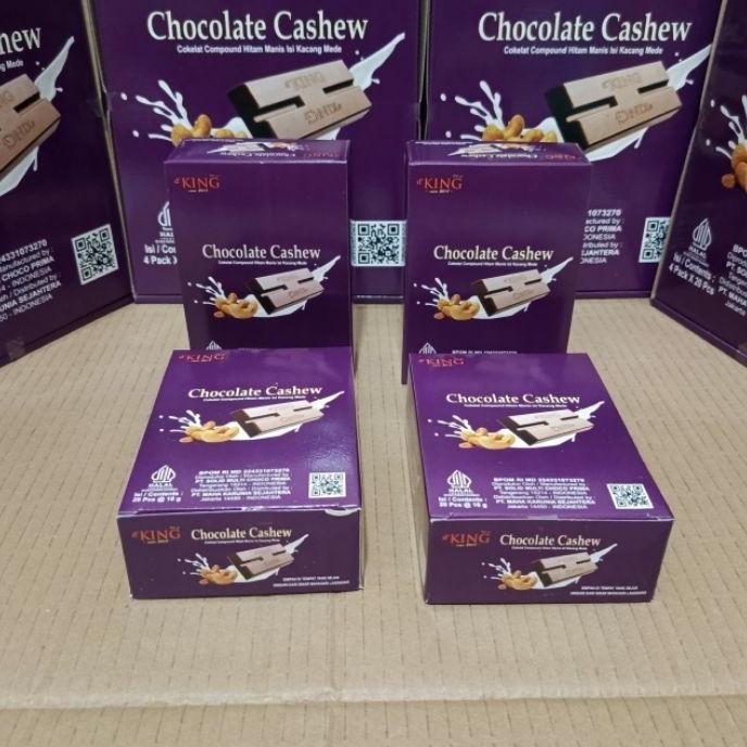

Coklat Cashew Isi 80 Pcs/Cokelat Cashew D'King