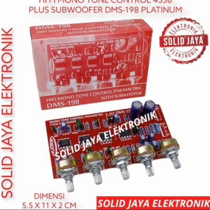 Kit Tone Control Parametrik Plus Subwoofer Dms 198 / Dms198 / Dms 198 Fristaliashop