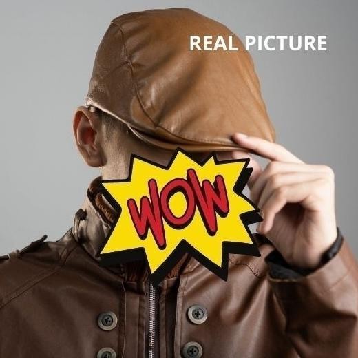 Topi Kulit Pria Polos|Topi Pet Kulit Pria Coklat - Pet Coklat