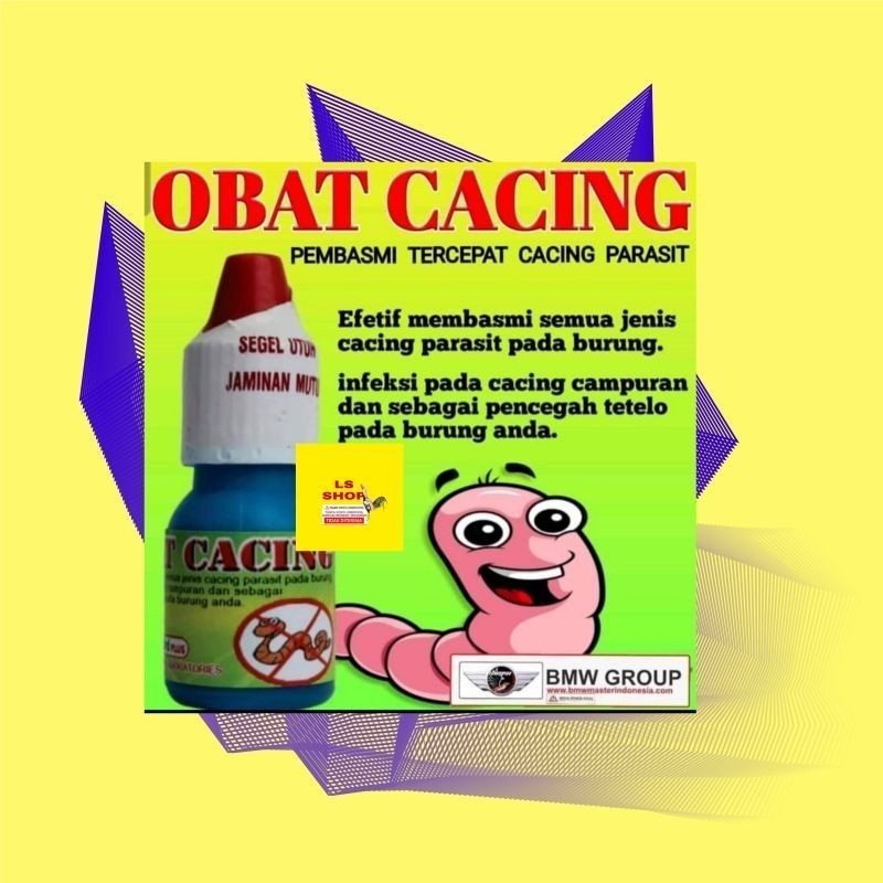 BM OBAT CACING BURUNG OBAT CACING AMPUH BURUNG MURAI KENARI LOVEBIRD PLECI CIBLEK BRANJANGAN MERPATI