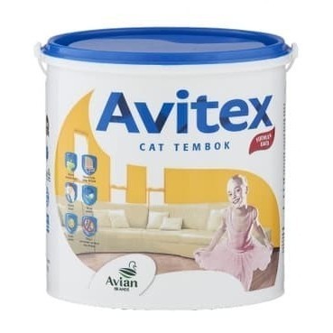 Cat Tembok Interior Avitex 5 Kg Warna / Putih / Hitam