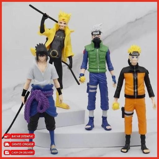 Cod Action Figure Koleksi Naruto Shippuden 13 Naruto Kcm Sasuke Kyubi Kurama Six Path Sage Itachi Ka