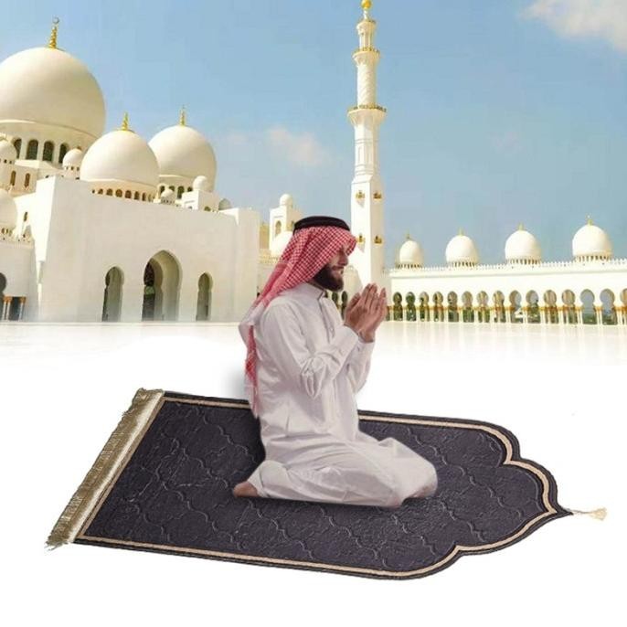 Sajadah Travel Pink Turki / Sajadah Aestethic Tebal Besar