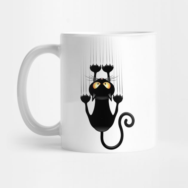 Mug Kopi Kucing Hitam Black cat Coffee Mug