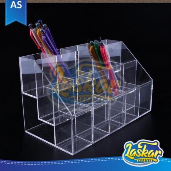 

Acrylic rak pulpen/Rak alat tulis/Rak perlengkapan toko/Multifungsi