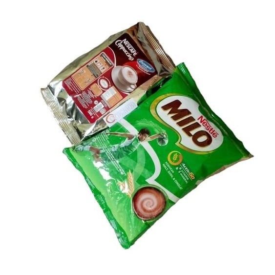 

Nescafe Cappuccino Cappucino Caramel + Milo Complete Mix Profesional