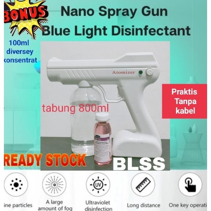 NANO SPRAY GUN STEAM VIRUS ALAT MESIN FOGGING DISINFECTANT ANTI VIRUS