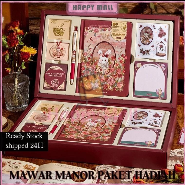 

BACK TO SCHOOL LOWEST-COD SET KOTAK HADIAH BUKU HARIAN ROSE MANOR BUKU AGENDA NOTEBOOK DIARY BOOK BUKU DIARY SET SET HADIAH BUKU HARIAN ANAK-ANAK