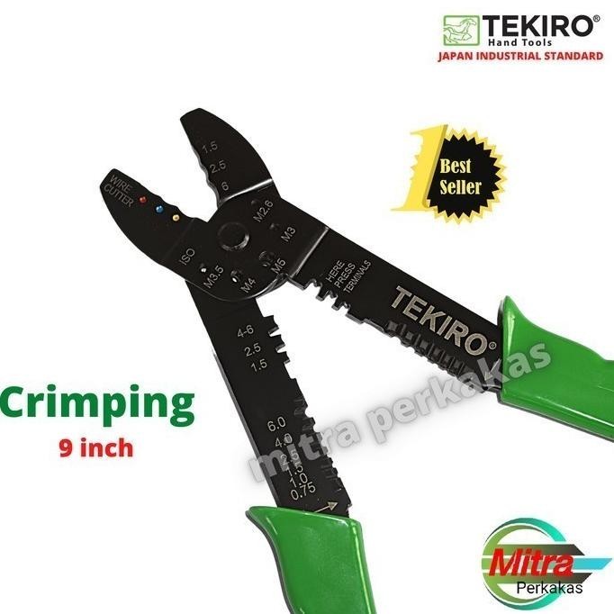 Tekiro Five way deluxe crimping tool 9" / tang skun / tang crimping
