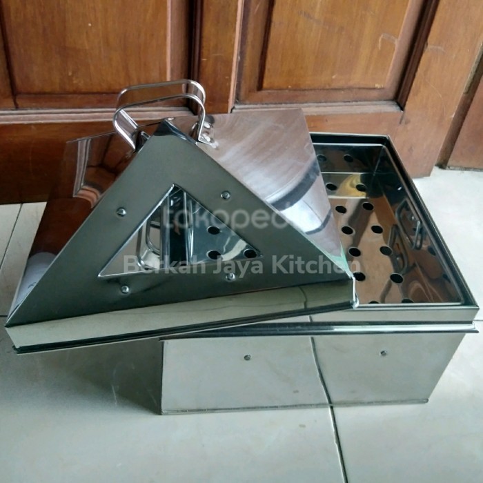 Kukusan Stainless Persegi 45 Cm Klakat Dimsum Steamer