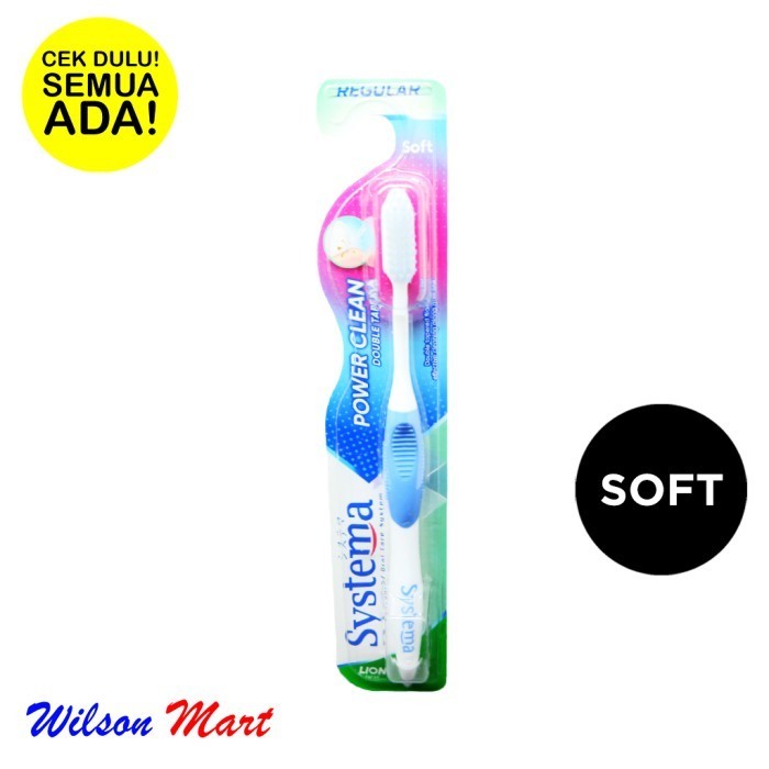 SALE SYSTEMA SIKAT GIGI POWER CLEAN SOFT REGULAR HEAD