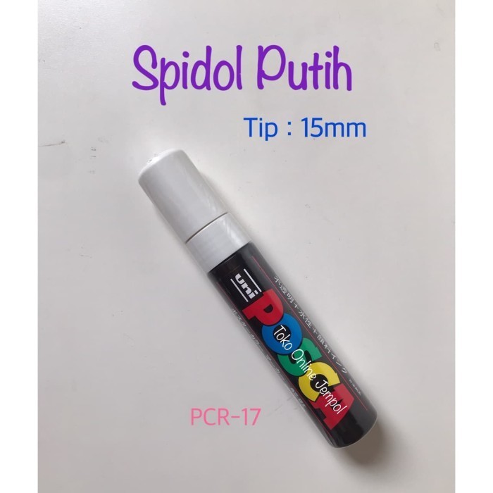 

ATK0764PC BIG 15mm PUTIH PCR-17 Spidol POSCA Marker Pen UNI kaca glass