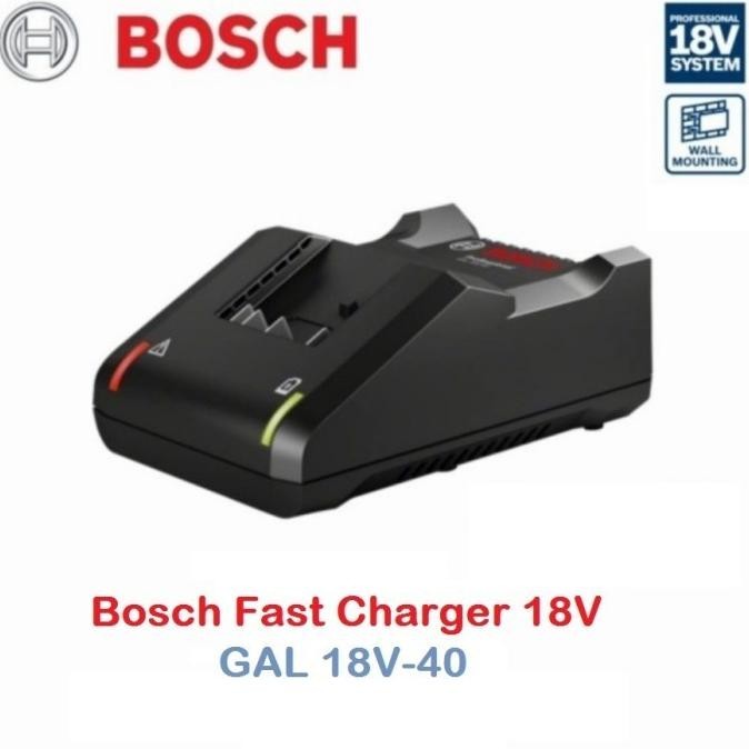 New Charger Bosch 18V Bor Baterai Cordless Drill Gsr Gsb Gal