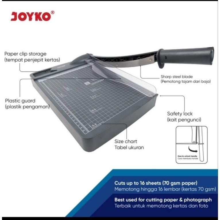 

READY >> ALAT PEMOTONG POTONG KERTAS JOYKO PPCT-2330 - PAPER CUTTER UKURAN A4 PPCT2330