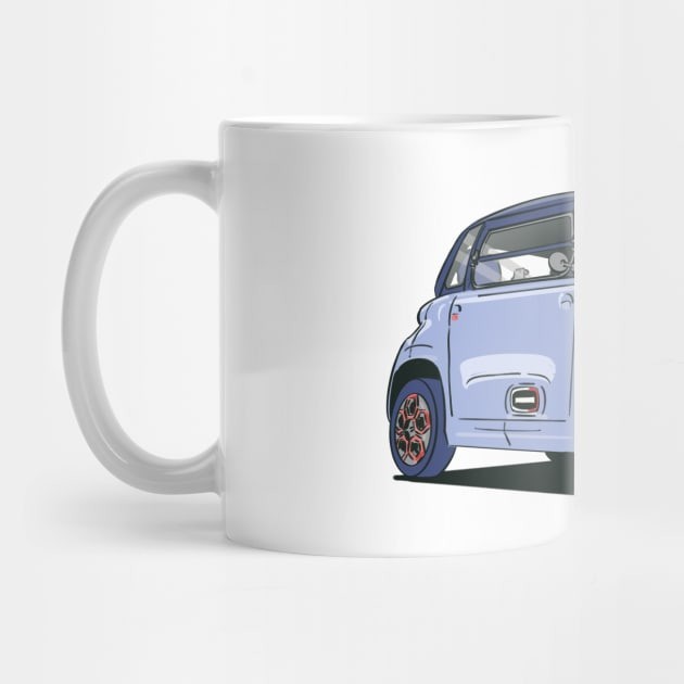 Mug Kopi Mobil Listrik Citroen Ami Citroen Ami electric car Coffee Mug