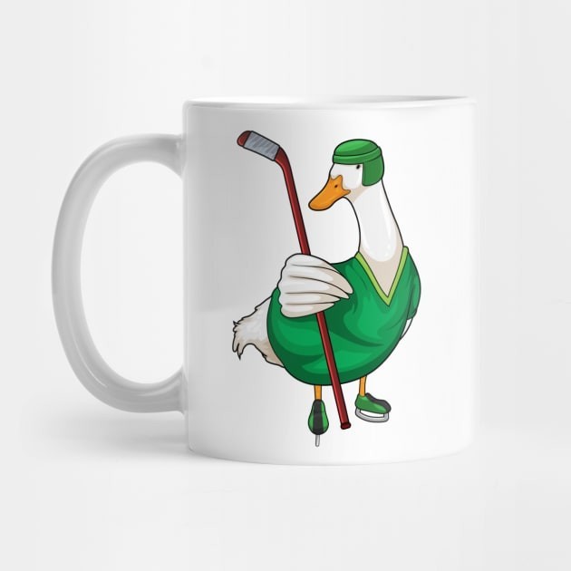 Mug Kopi Stik Hoki Es Bebek Hoki Es Duck Ice hockey Ice hockey stick Coffee Mug