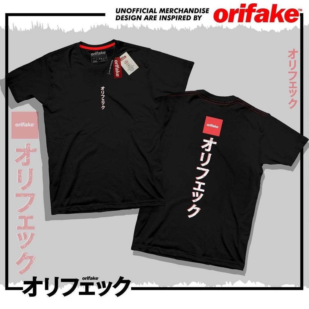 Terlaris Orifake T-Shirt Japan Style Kaos Distro Pria Wanita
