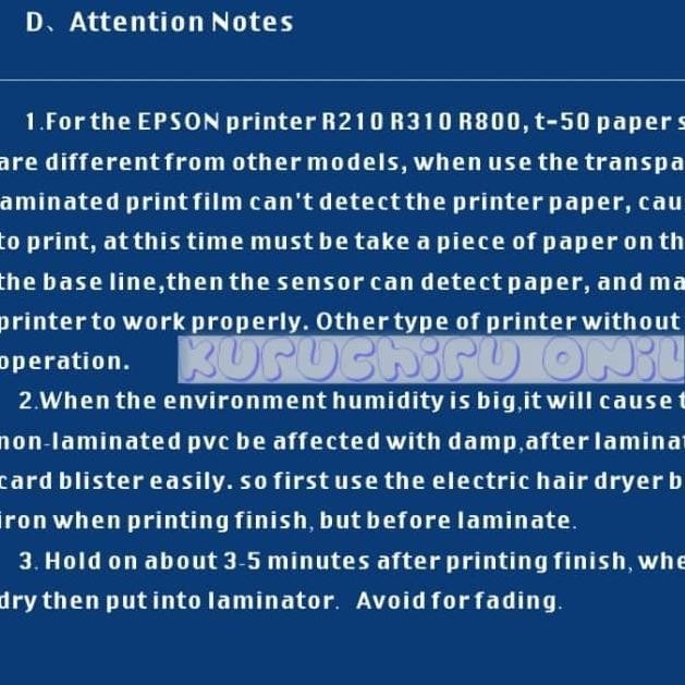 

PVC Sheet ID Card / Kertas PVC ID Card / Bahan ID Card/